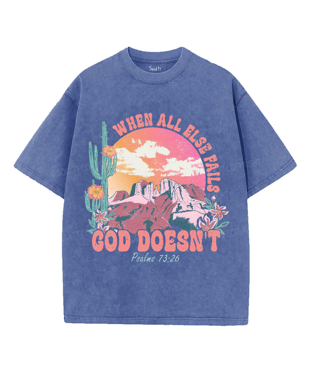 When All Else Fails Unisex Washed Christian T-shirt Hoodie, Sweatshirt | CiraTrend.com (Image 4)