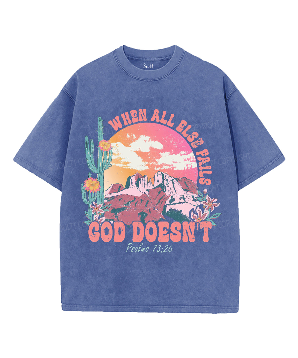 When All Else Fails Unisex Washed Christian T-shirt Hoodie, Sweatshirt | CiraTrend.com (Image 4)