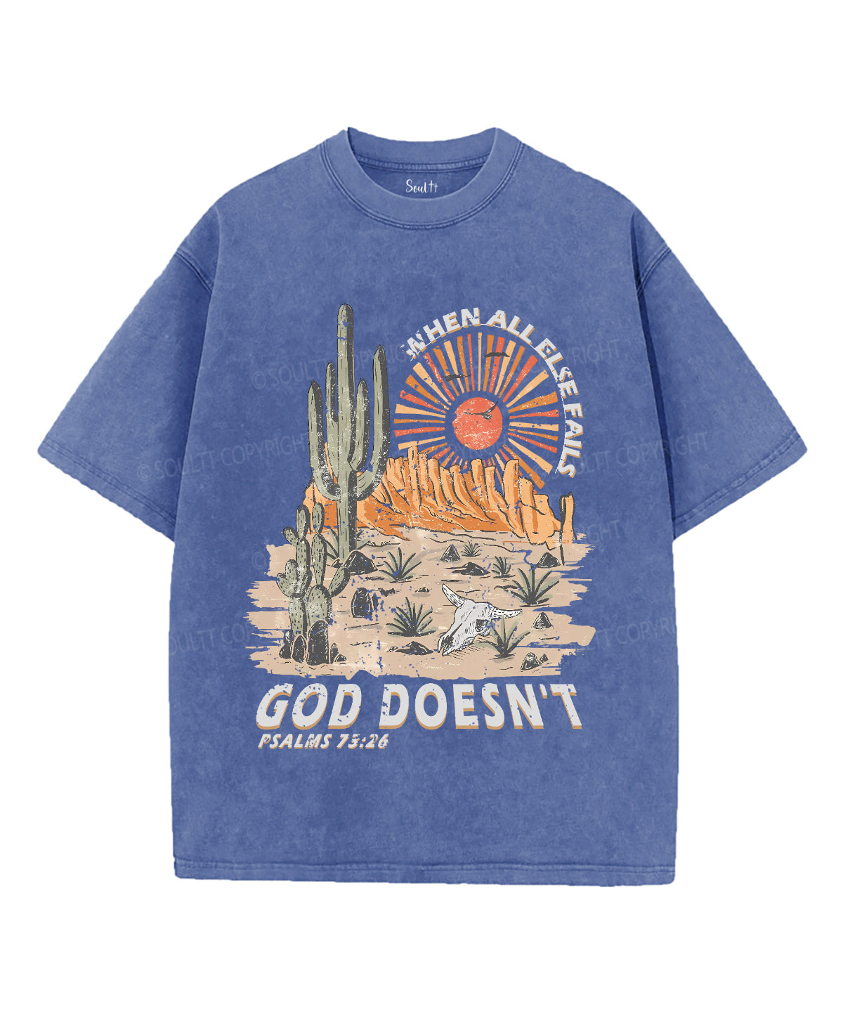 When All Else Fails Unisex Washed Christian T-shirt Style001 Hoodie, Sweatshirt | CiraTrend.com (Image 3)