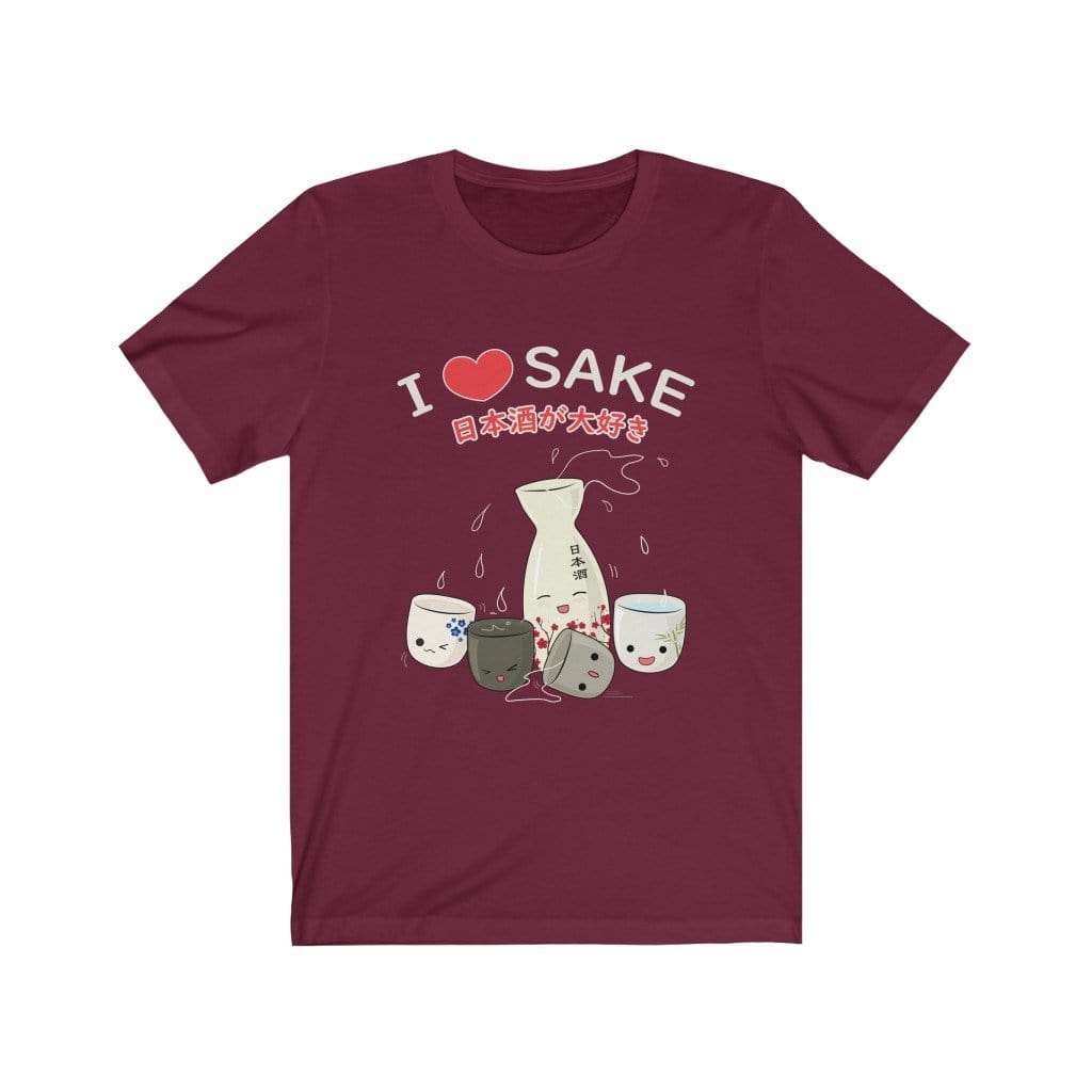 I Love Sake Unisex Tee Hoodie, Sweatshirt | CiraTrend.com (Image 5)