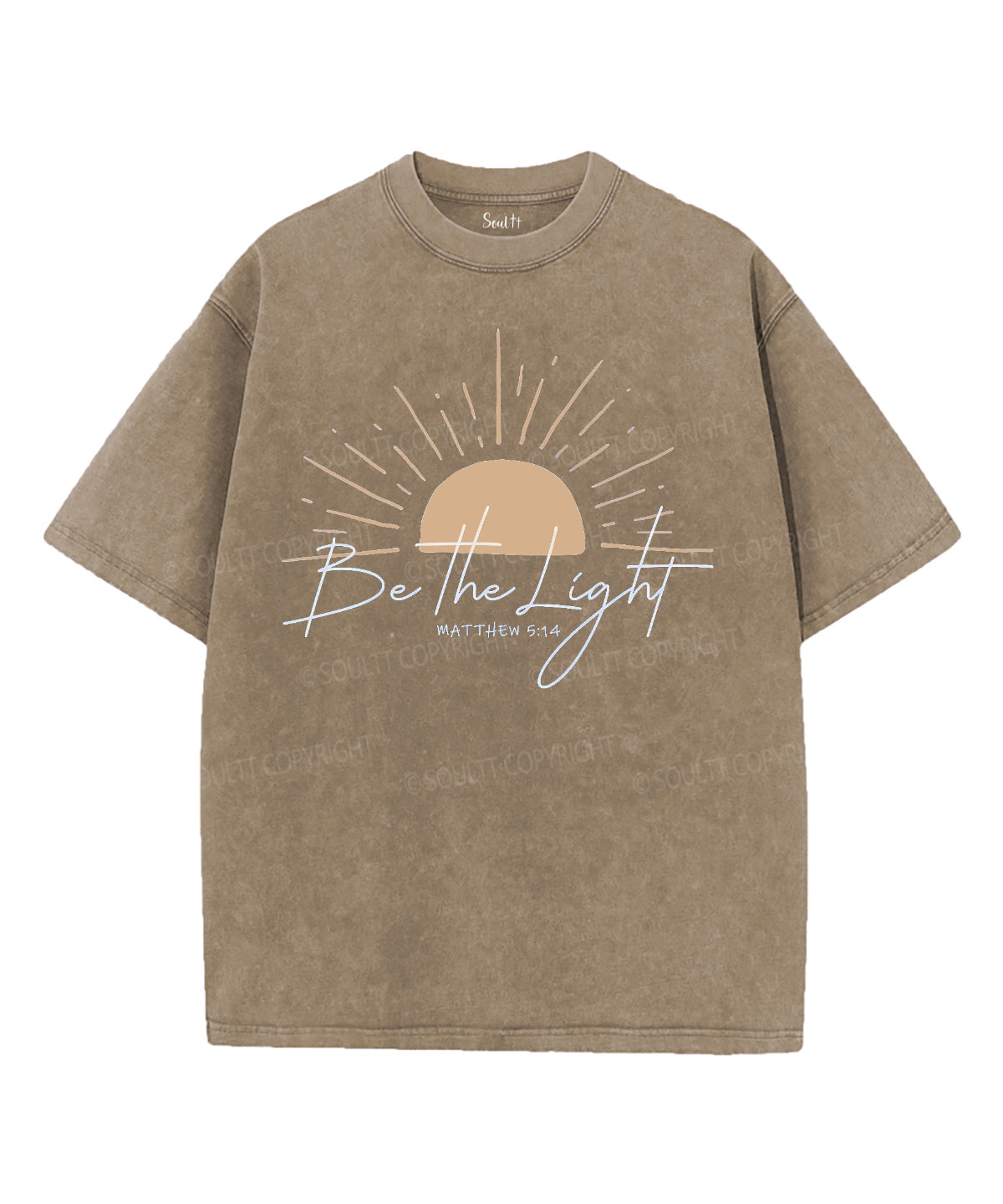 Be The Light Unisex Washed Christian T-shirt Style006 Hoodie, Sweatshirt | CiraTrend.com (Image 5)
