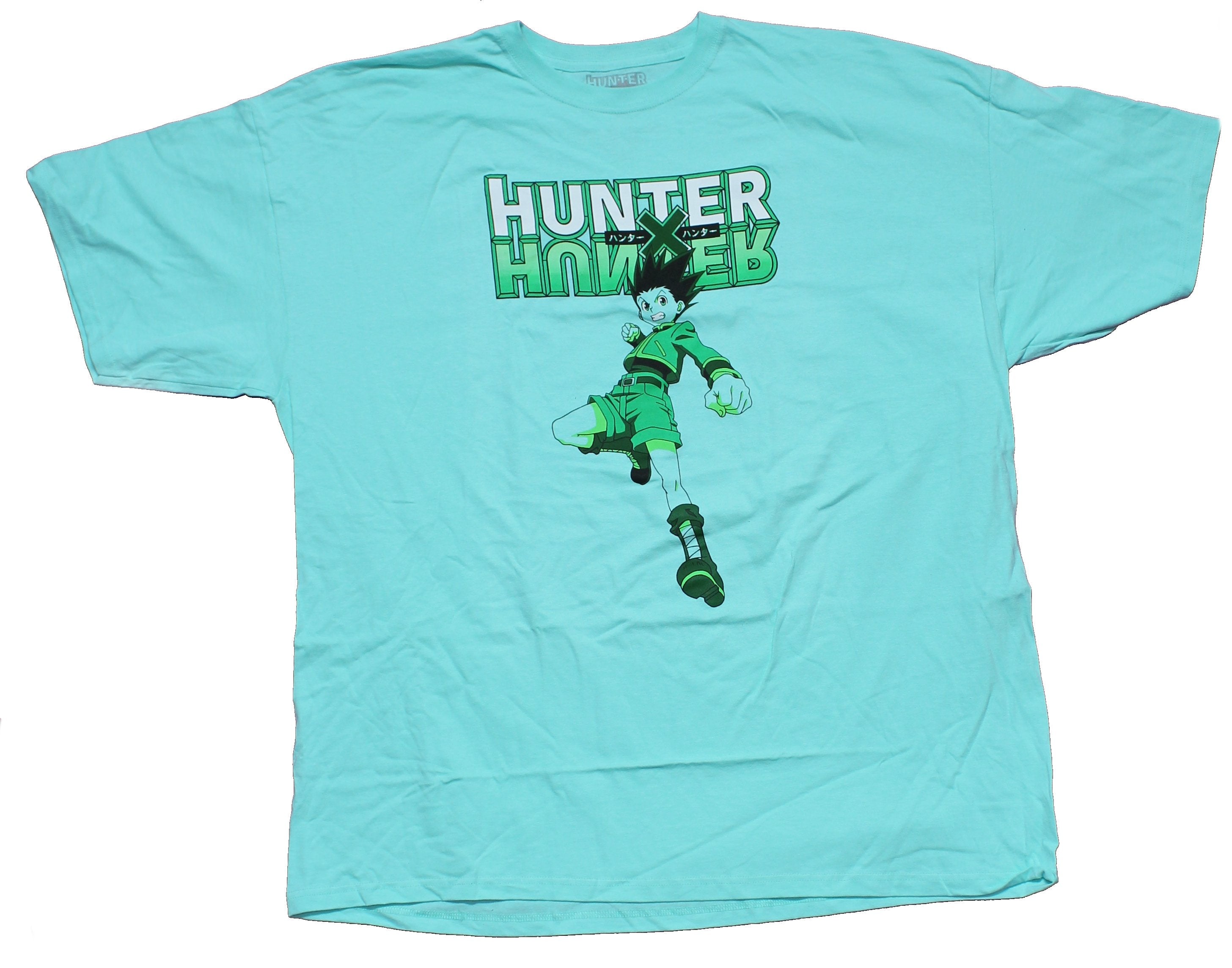 Hunter X Hunter Mens T-Shirt - Gon Jumping Attack Under Logo Style001 Hoodie, Sweatshirt | CiraTrend.com