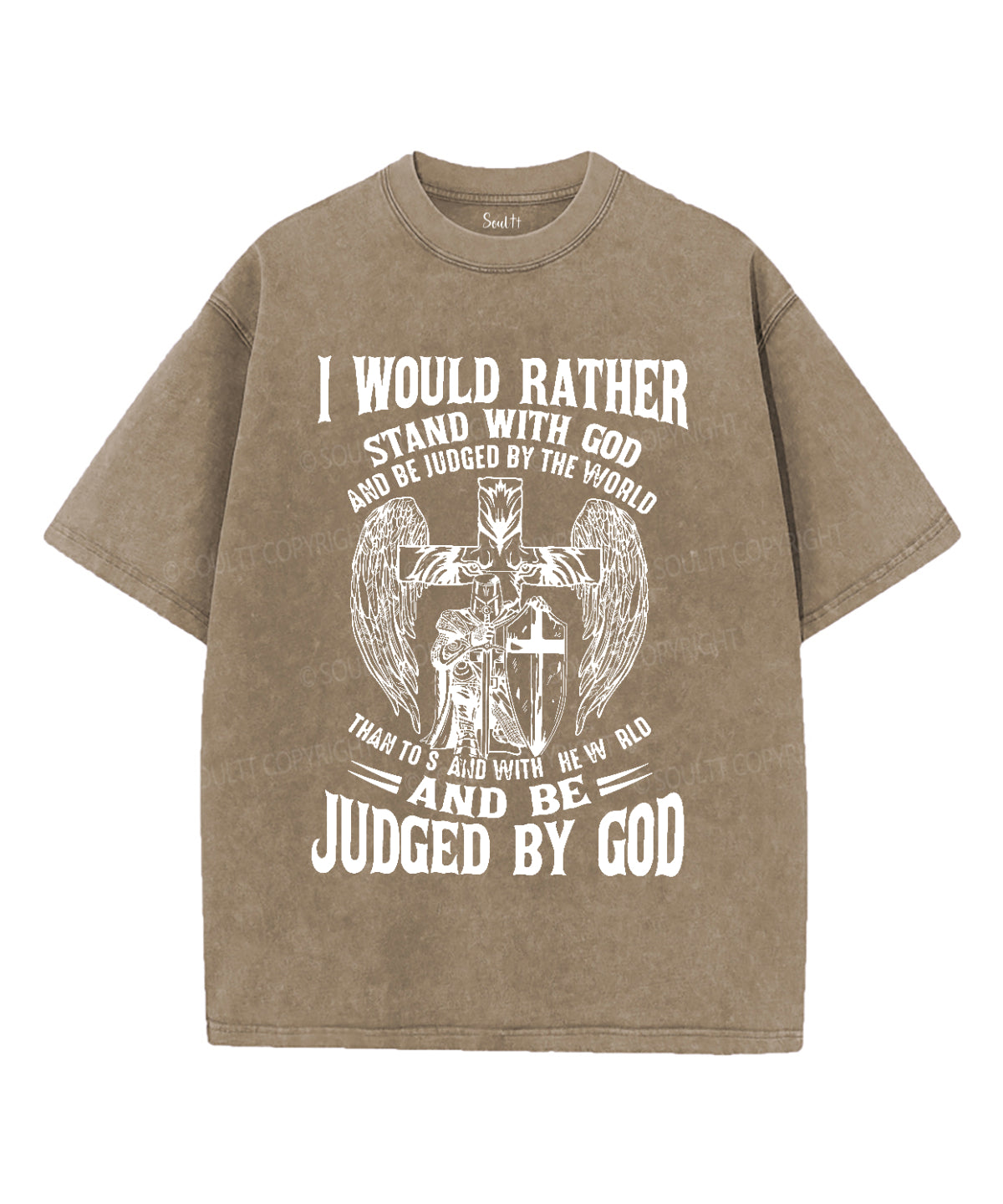 I Would Rather Stand With God Washed Christian T-shirt Hoodie, Sweatshirt | CiraTrend.com (Image 4)