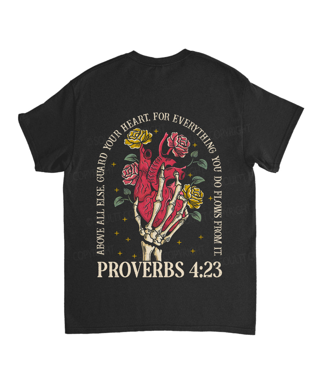 Guard Your Heart Double Sided Unisex Cotton Christian T-Shirt Hoodie, Sweatshirt | CiraTrend.com (Image 5)