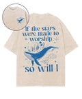 If The Stars Were Made To Worship Double Sided Unisex Washed Christian T-shirt Style001 Hoodie, Sweatshirt (Image 1)