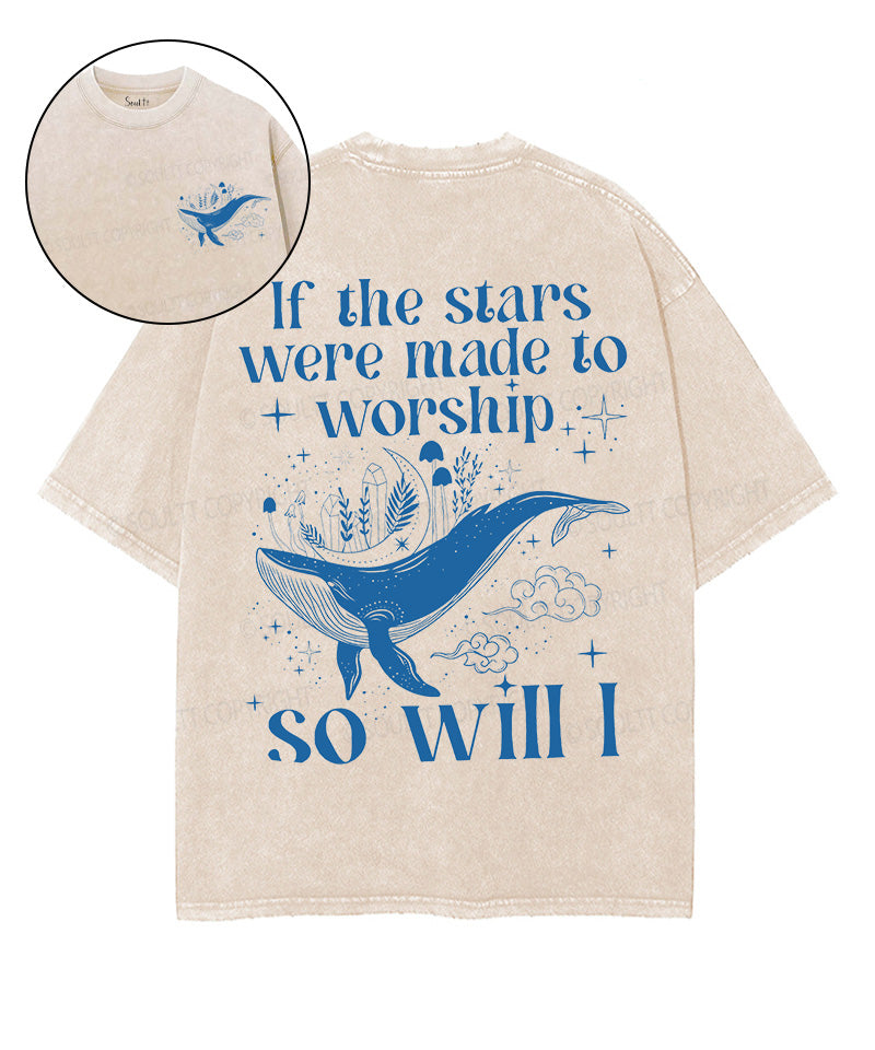 If The Stars Were Made To Worship Double Sided Unisex Washed Christian T-shirt Style001 Hoodie, Sweatshirt (Image 1)