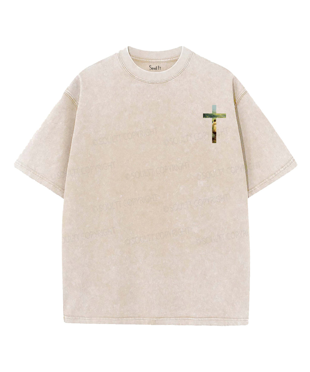 He Is The Way Double Sided Unisex Washed Christian T-shirt Style001 Hoodie, Sweatshirt | CiraTrend.com (Image 4)