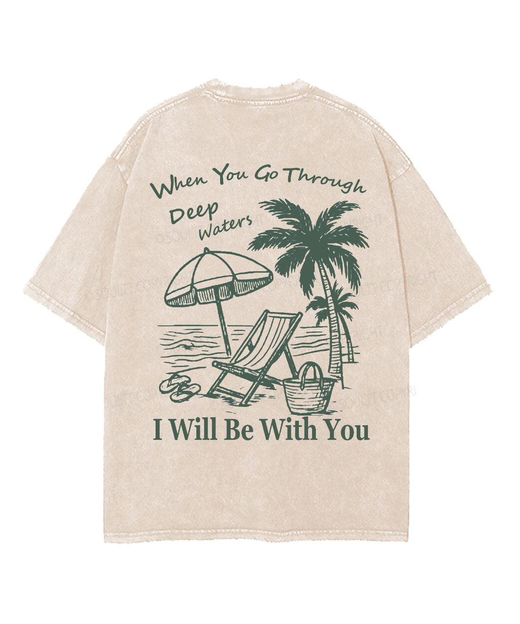 I will Be With You Double Sided Unisex Washed Christian T-shirt Hoodie, Sweatshirt | CiraTrend.com (Image 4)