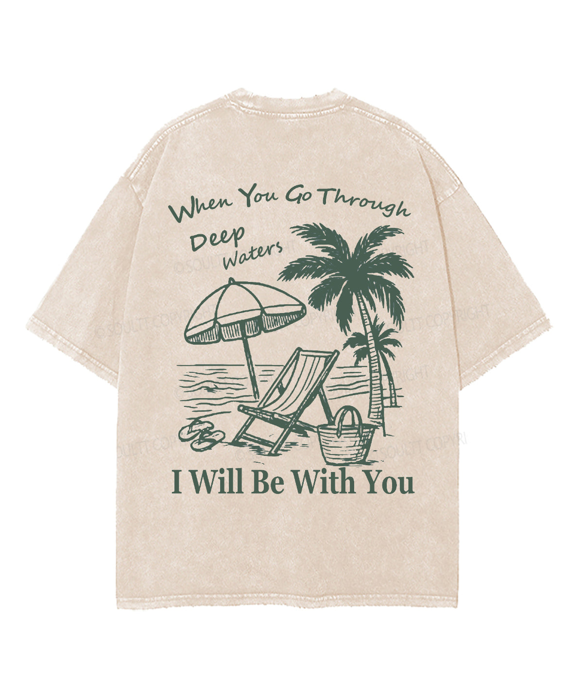 I will Be With You Double Sided Unisex Washed Christian T-shirt Hoodie, Sweatshirt | CiraTrend.com (Image 4)