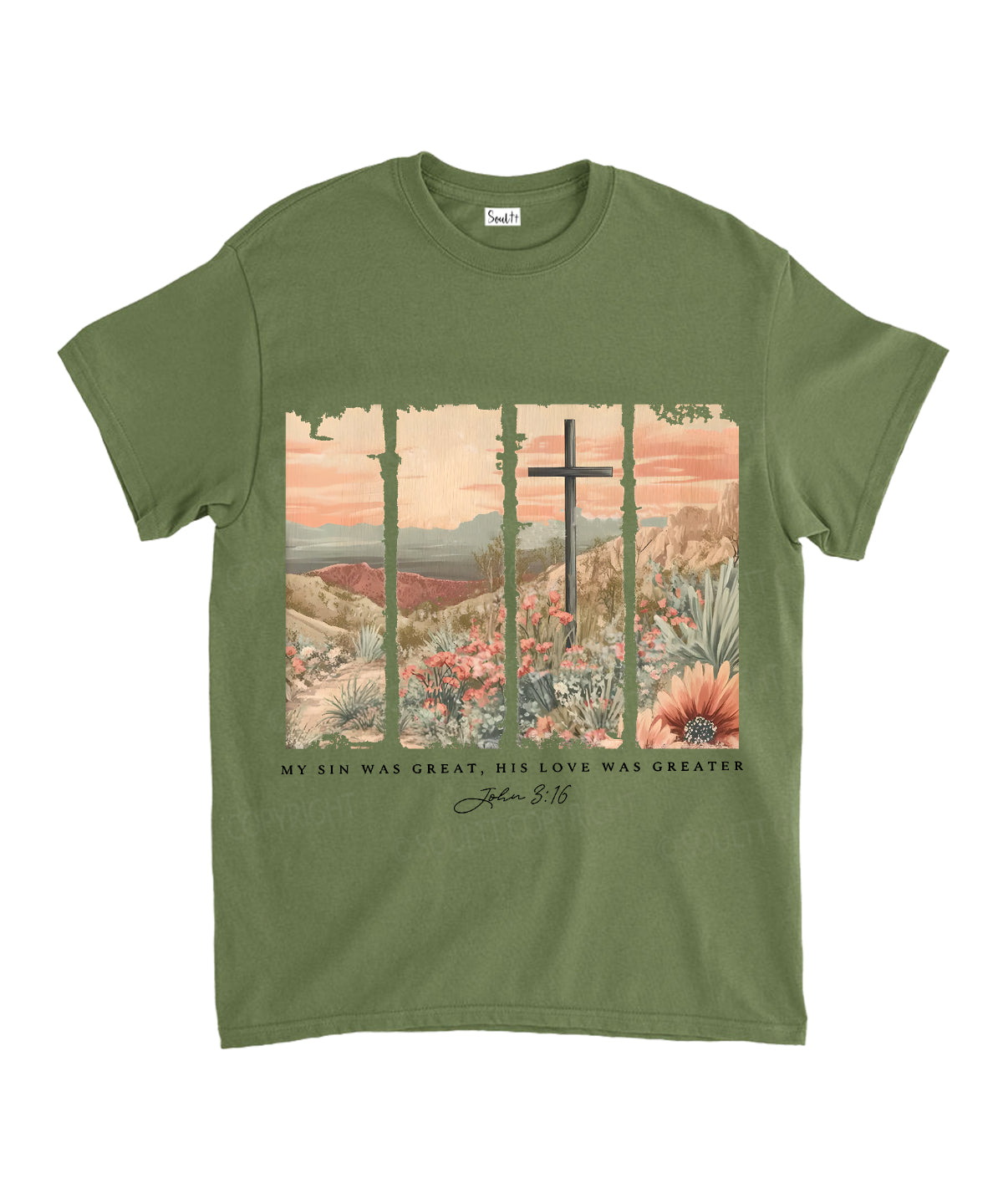 His Love Was Greater Unisex Cotton Christian T-Shirt Hoodie, Sweatshirt | CiraTrend.com (Image 5)