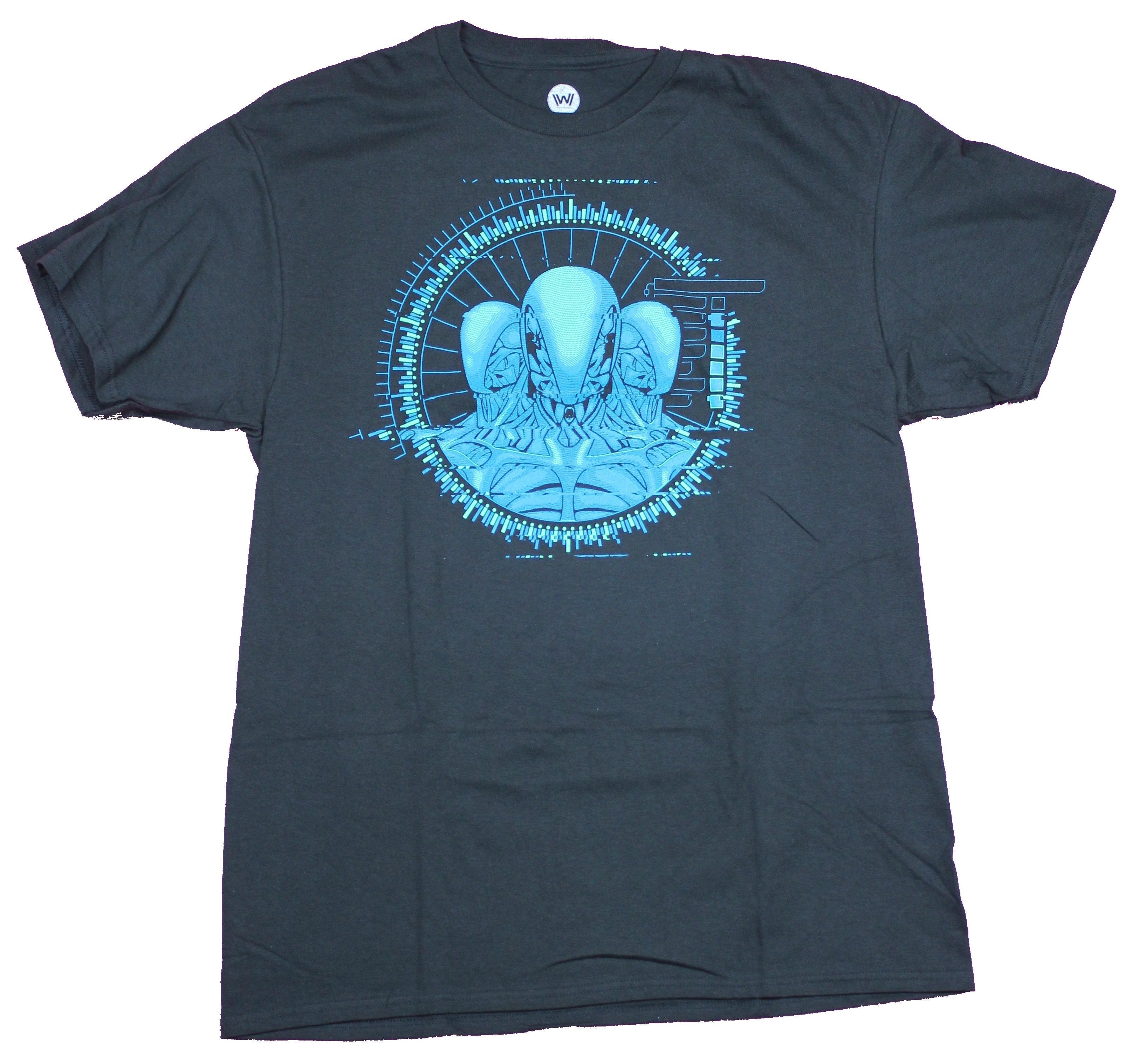 Westworld Mens T-Shirt- Synthetic Heads Target Image Hoodie, Sweatshirt | CiraTrend.com