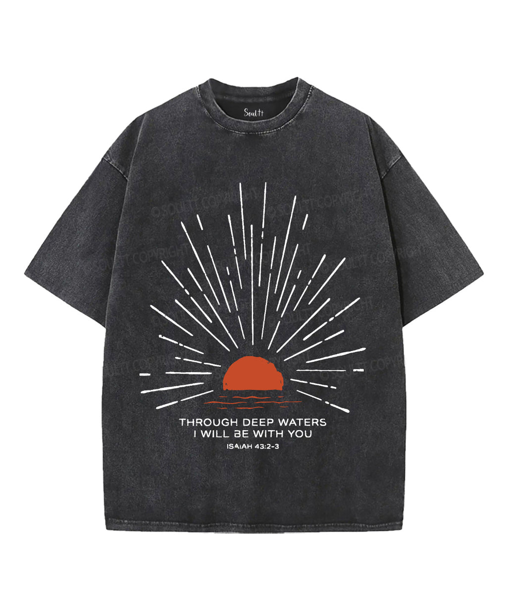 I Will Be With You Unisex Washed Christian T-shirt Style009 Hoodie, Sweatshirt | CiraTrend.com (Image 1)