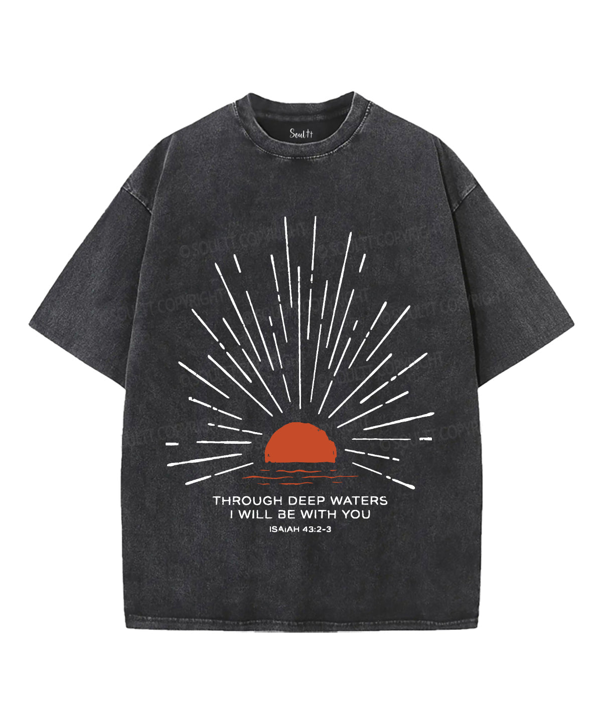 I Will Be With You Unisex Washed Christian T-shirt Style009 Hoodie, Sweatshirt | CiraTrend.com (Image 1)
