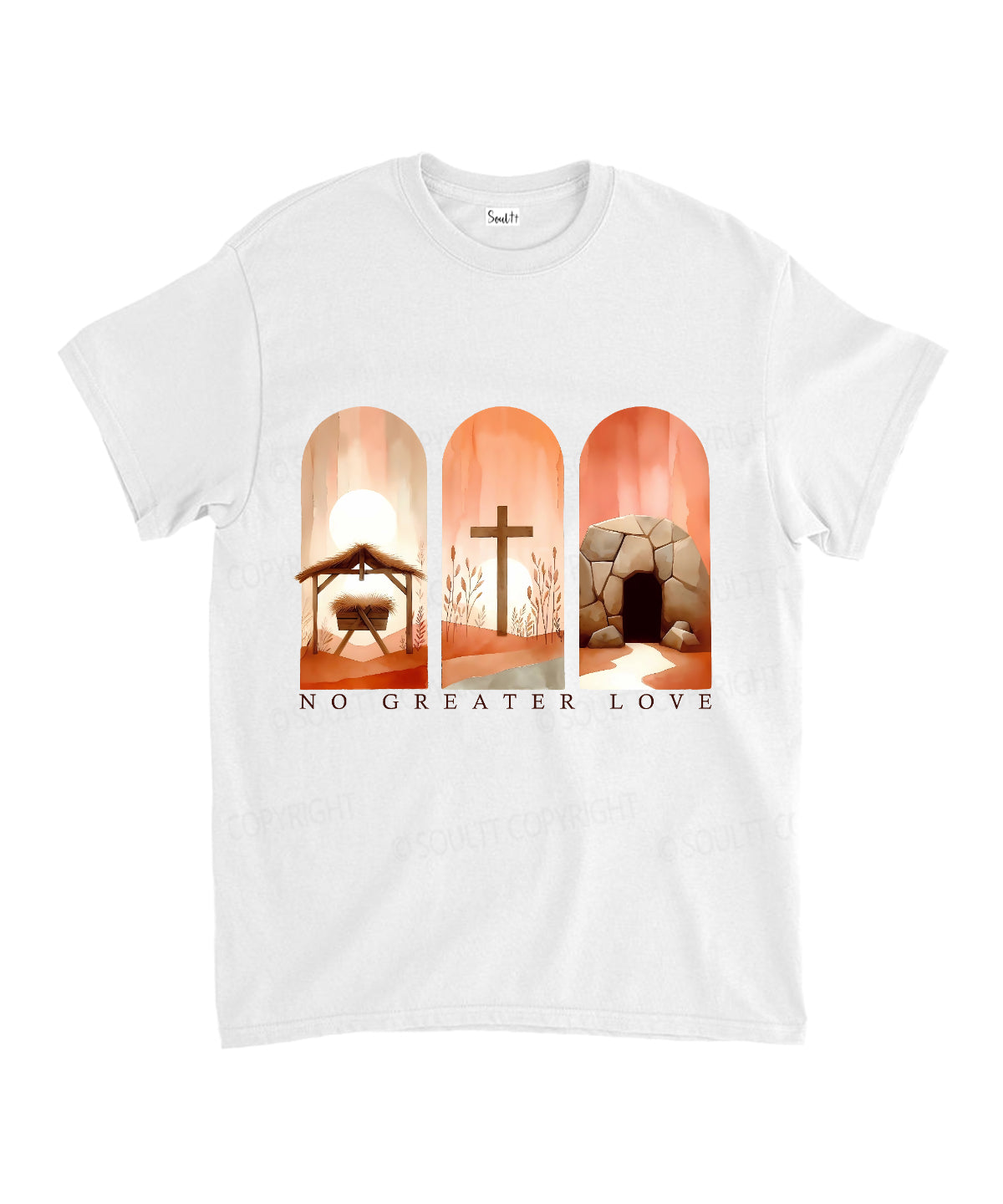 No Greater Love Unisex Cotton Christian T-Shirt Hoodie, Sweatshirt | CiraTrend.com (Image 1)