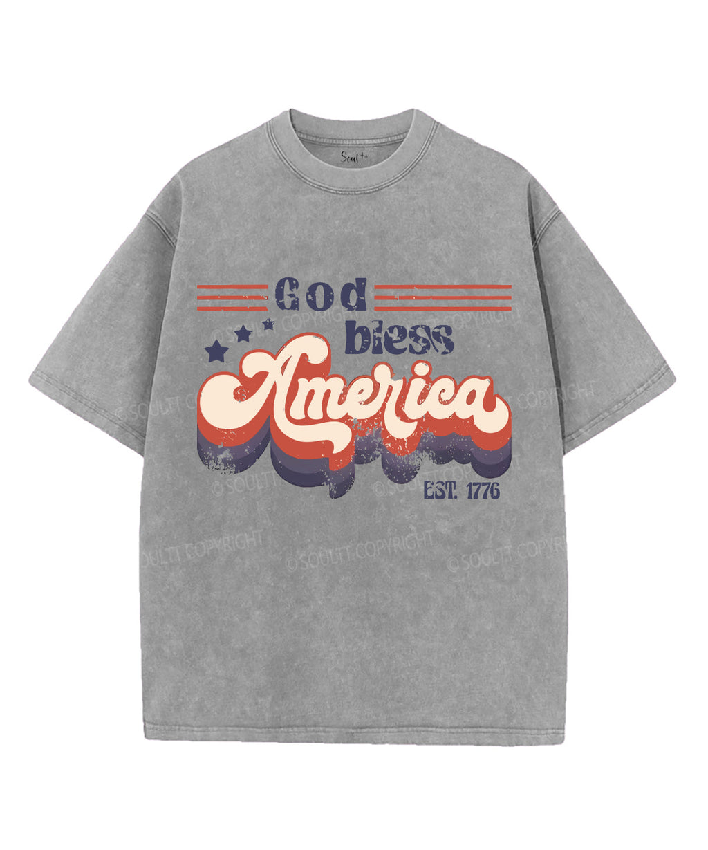God Bless America Washed Christian Style004 T-Shirts, Hoodie, Sweatshirt