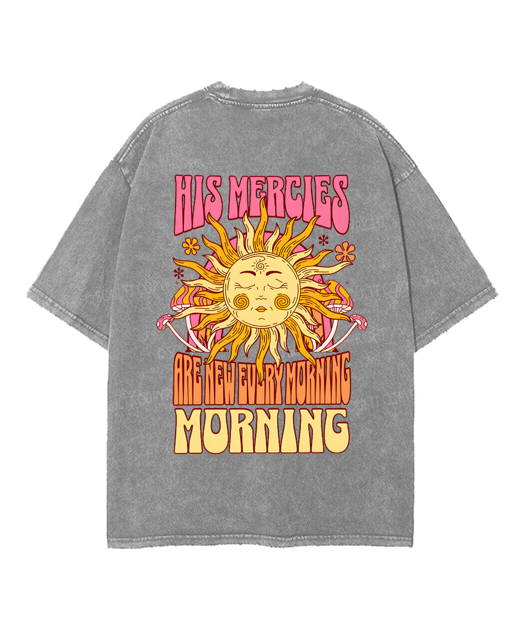 His Mercies Are New Double Sided Unisex Washed Christian T-shirt Style013 Hoodie, Sweatshirt | CiraTrend.com (Image 5)