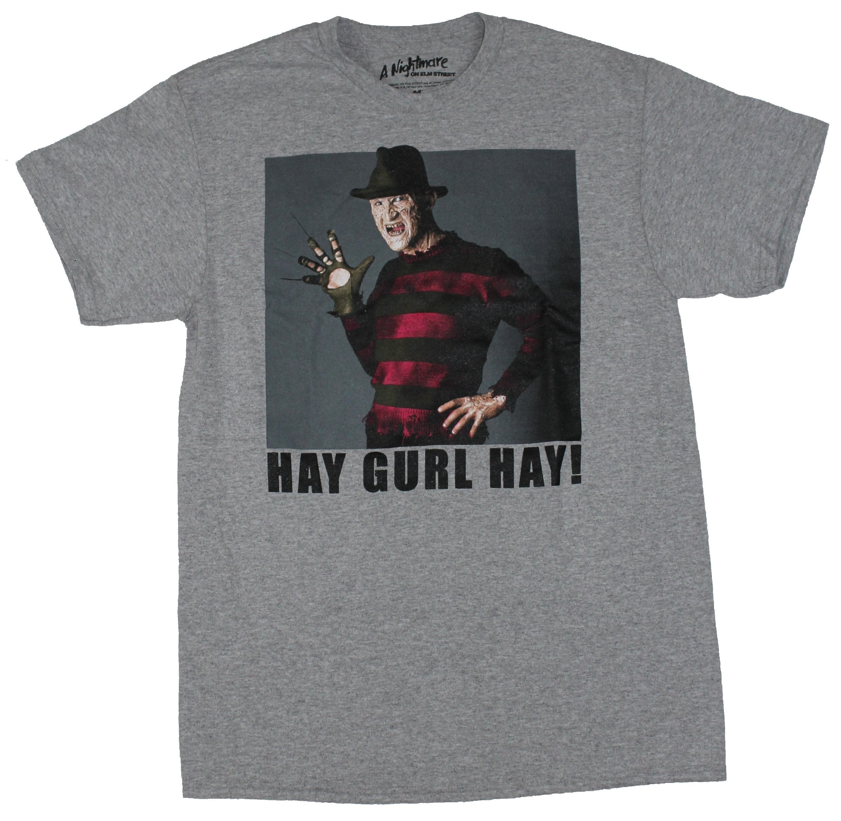 Nightmare On Elm Street Mens T-Shirt - Hay Gurl Hay! Freddy Glove Pose Hoodie, Sweatshirt | CiraTrend.com