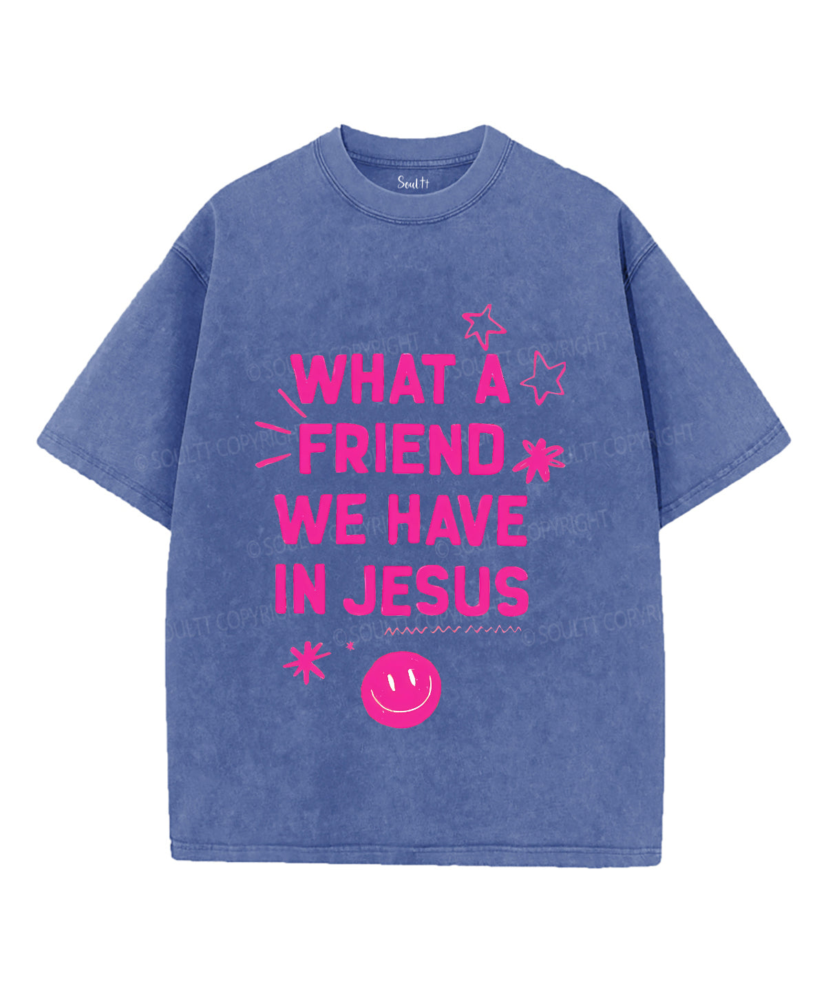 What A Friend We Have In Jesus Unisex Washed Christian T-shirt Hoodie, Sweatshirt | CiraTrend.com (Image 3)
