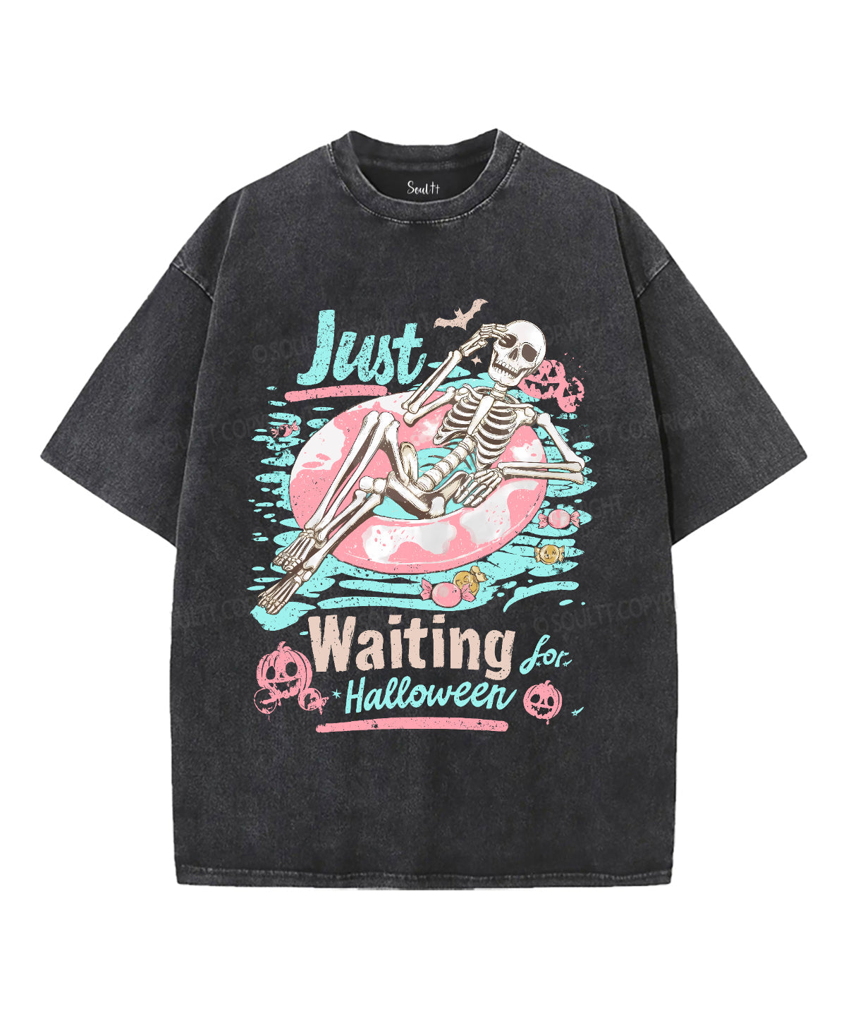 Just Waiting For Halloween Unisex Washed Christian T-shirt Style001 Hoodie, Sweatshirt | CiraTrend.com (Image 2)