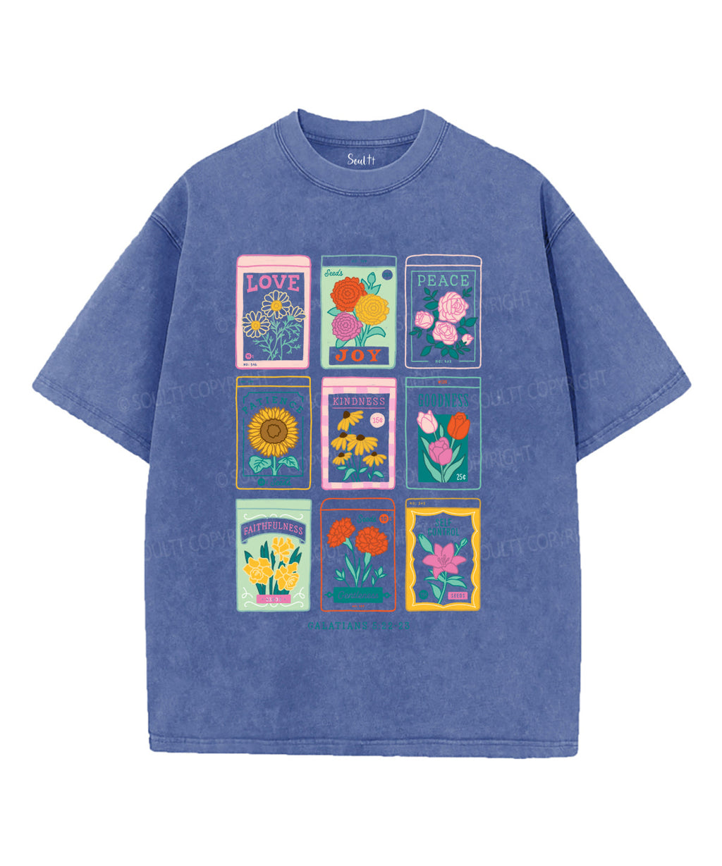 Fruit Of The Spirit Washed Christian T-shirt Style002 Hoodie, Sweatshirt | CiraTrend.com (Image 2)