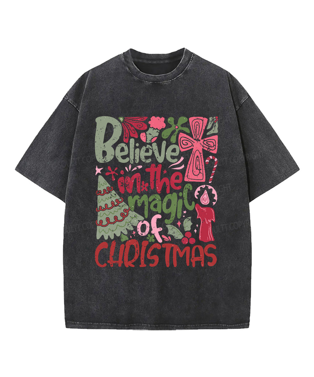 Believe In The Magic Washed Christian T-shirt Hoodie, Sweatshirt | CiraTrend.com (Image 2)