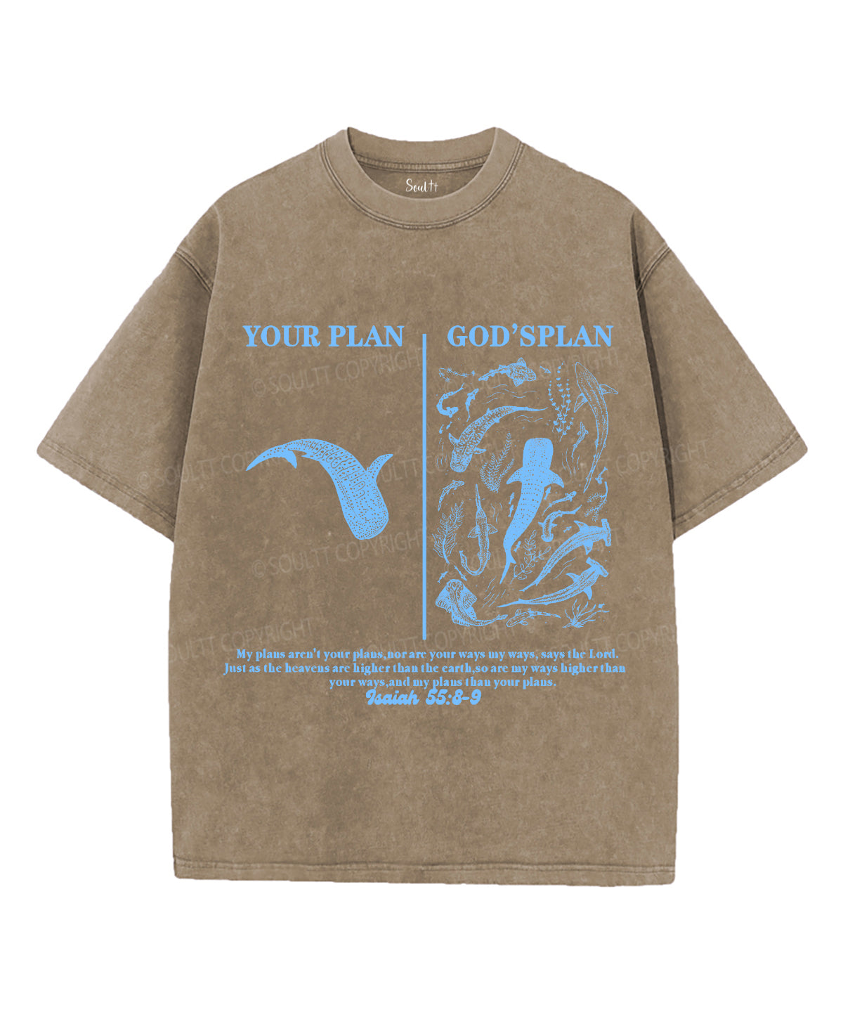 Your PlanÃ¯Â¼Å“God's Plan Unisex Washed Christian T-shirt Hoodie, Sweatshirt | CiraTrend.com (Image 5)