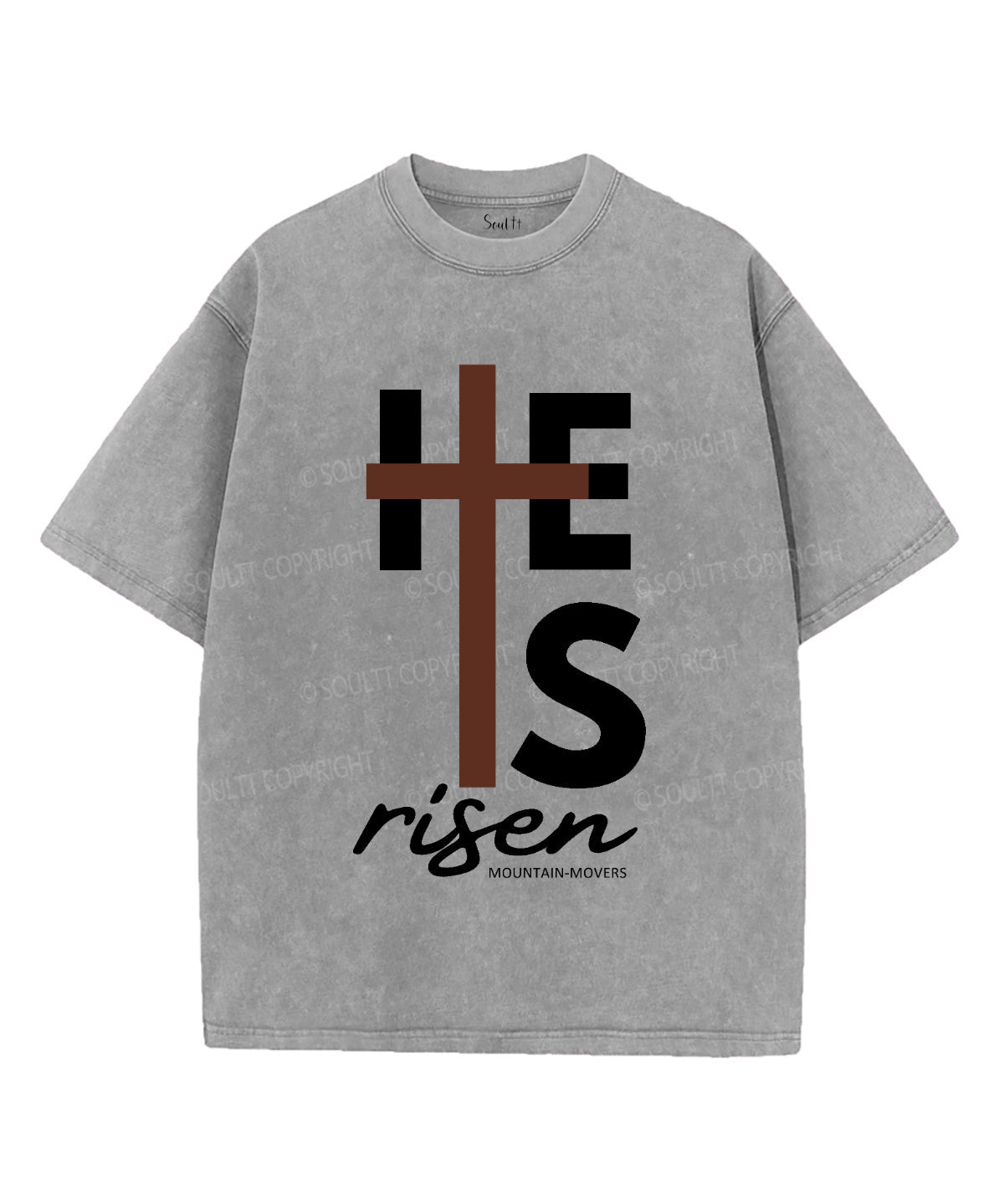 He Is Risen Unisex Washed Christian T-shirt Style005 Hoodie, Sweatshirt | CiraTrend.com (Image 3)