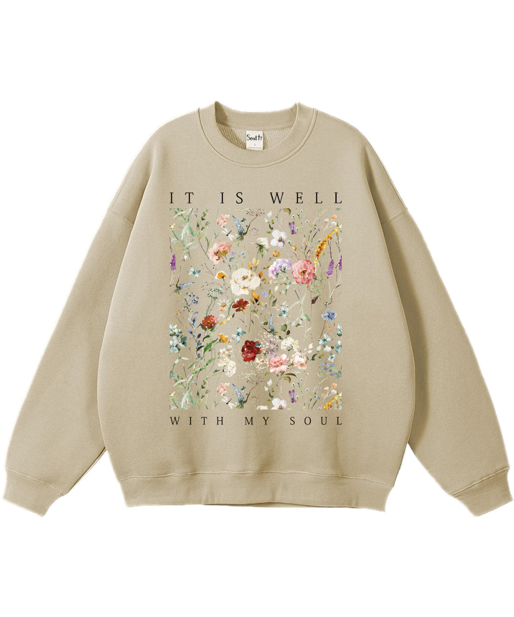 It Is Well With My Soul Cotton Christian Sweatshirt Style001 T-Shirts, Hoodie | CiraTrend.com (Image 4)