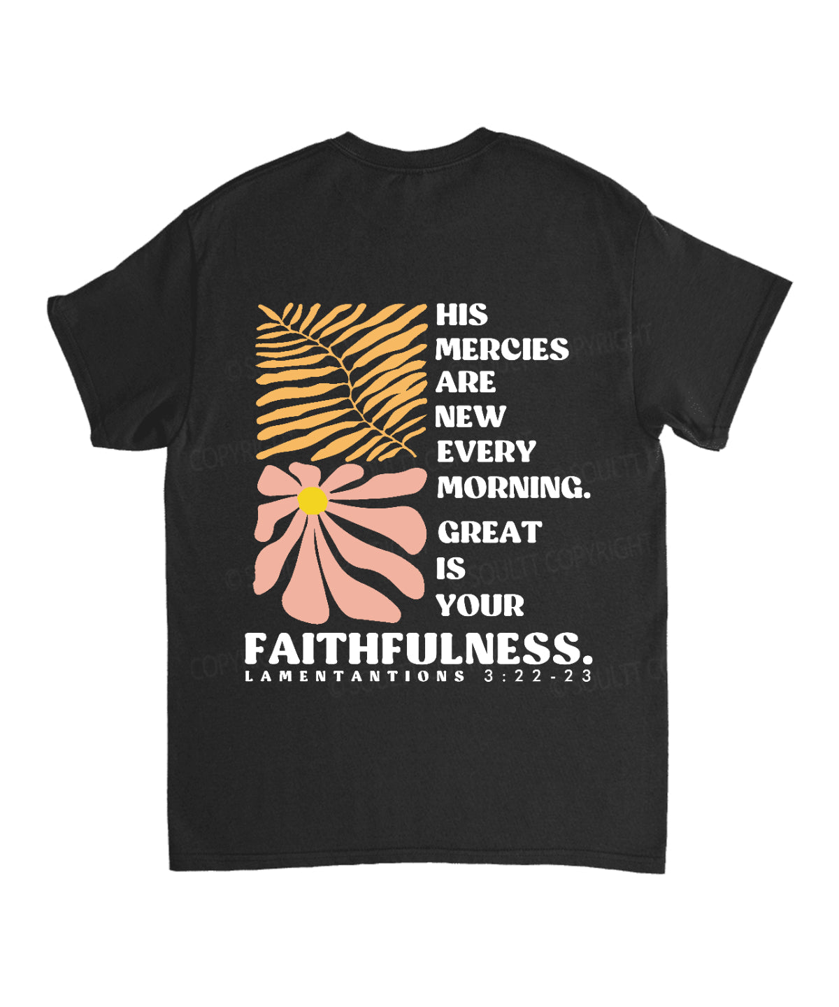 New Mercies Every Morning Double Sided Unisex Cotton Christian T-Shirt Hoodie, Sweatshirt | CiraTrend.com (Image 5)