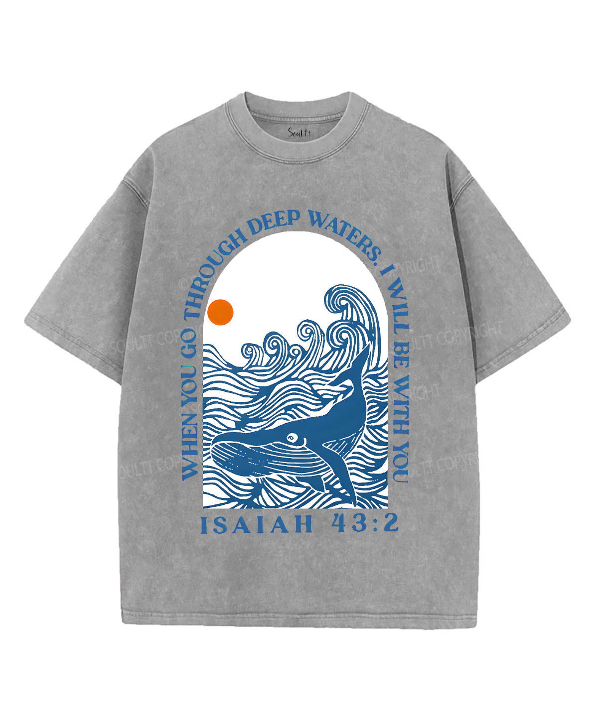 I Will Be With You Unisex Washed Christian T-shirt Style010 Hoodie, Sweatshirt | CiraTrend.com (Image 3)