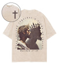 A Crown Of Thorns Double Sided Unisex Washed Christian T-shirt Hoodie, Sweatshirt | CiraTrend.com (Image 1)