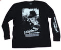 Nightmare on Elm Street Mens Long Sleeve T-Shirt - B & White Freddy Poster Hoodie, Sweatshirt | CiraTrend.com