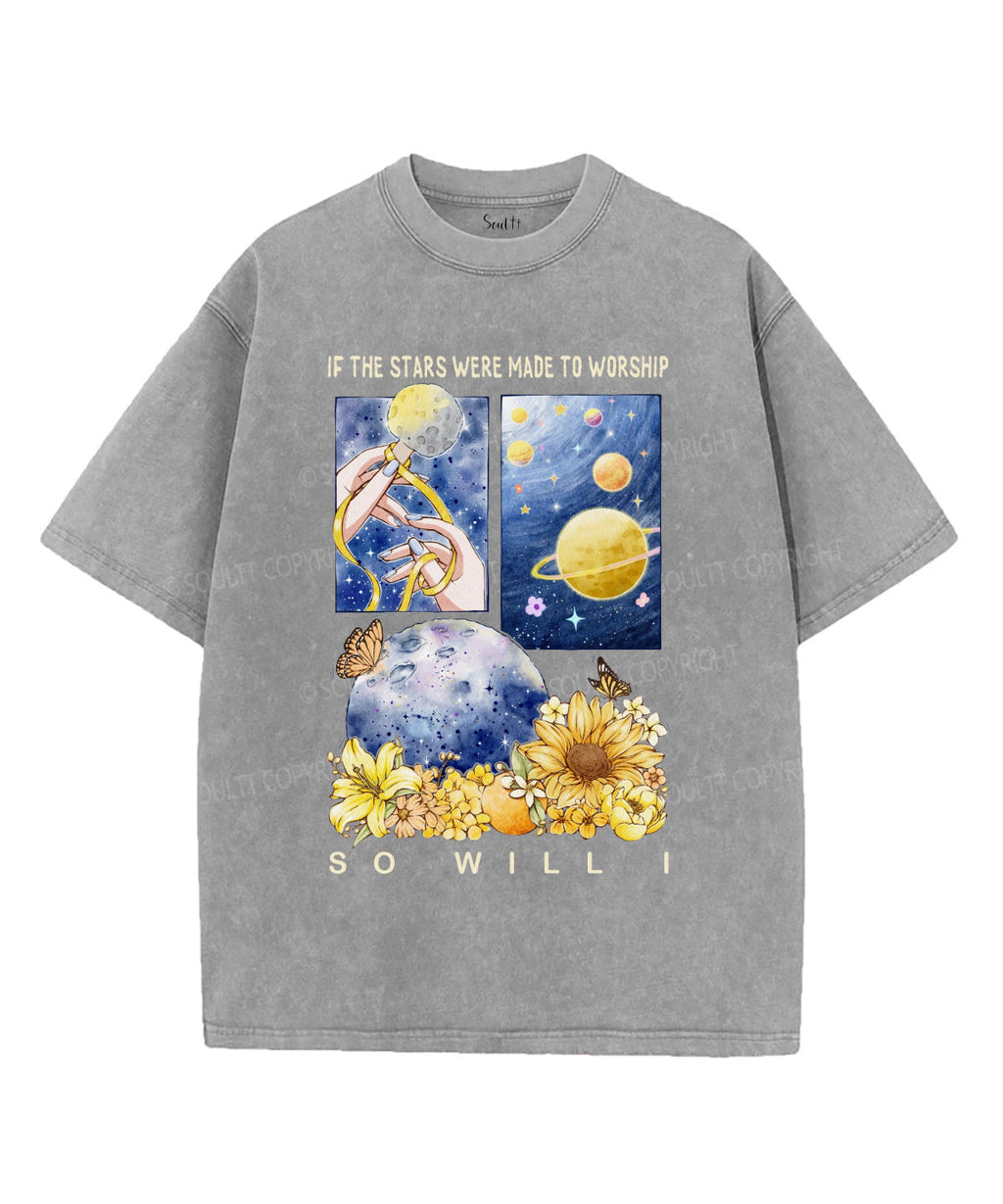 If The Stars Were Made For Worship Washed Christian T-shirt Hoodie, Sweatshirt | CiraTrend.com (Image 4)