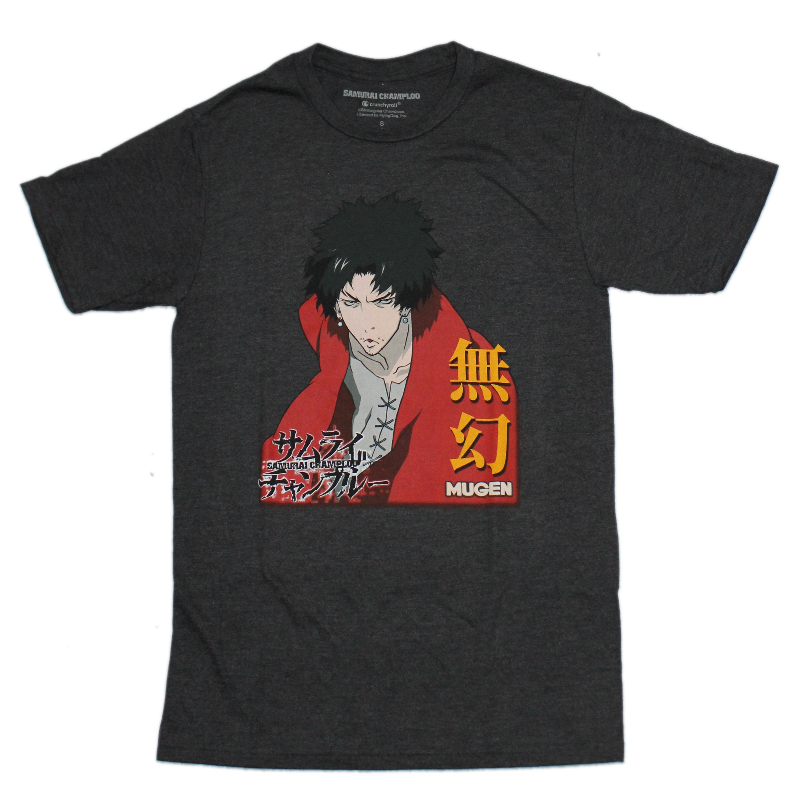 Samurai Champloo Mens T-Shirt - Mugen Yellow Kanji Hoodie, Sweatshirt | CiraTrend.com