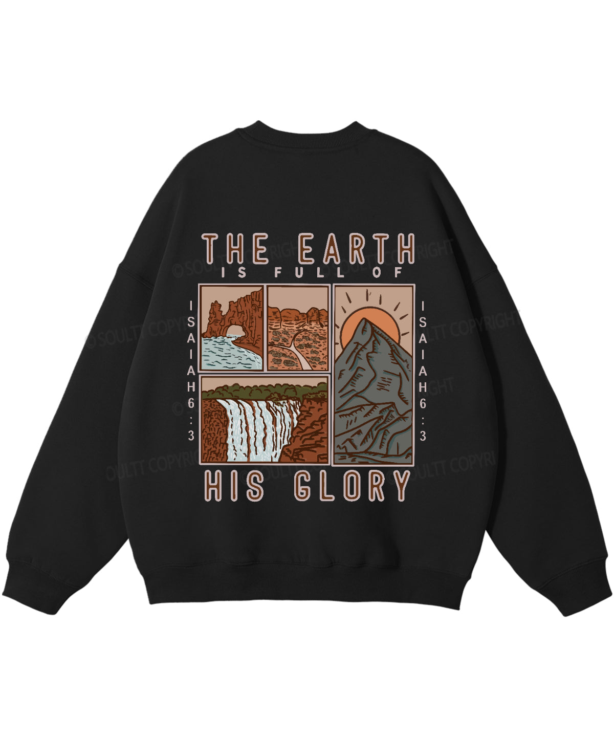 The Earth Is Full Of His Glory Double Sided Cotton Christian Sweatshirt T-Shirts, Hoodie | CiraTrend.com (Image 3)