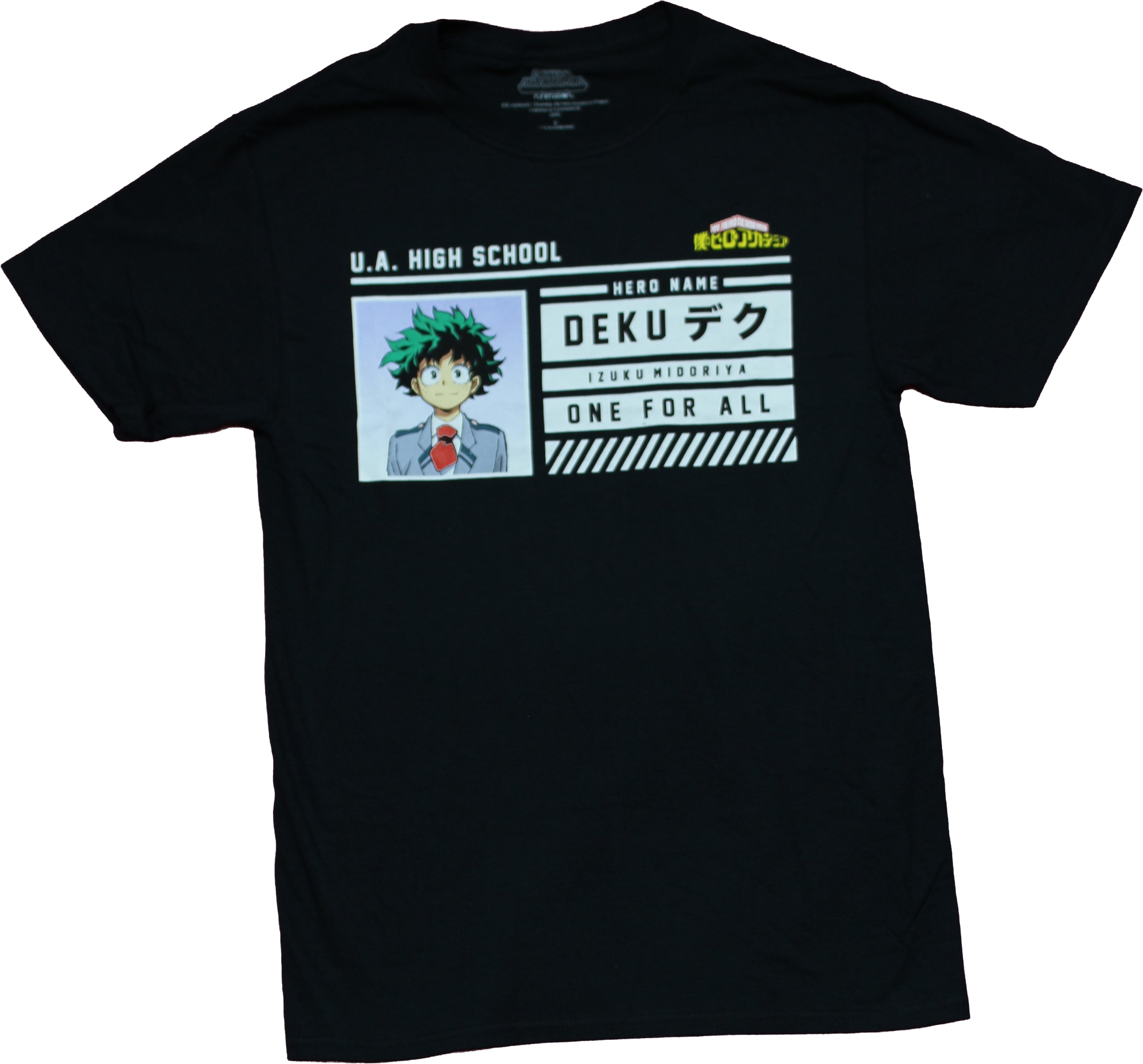 My Hero Academia Mens T-Shirt- Deku Stat Card Image Hoodie, Sweatshirt | CiraTrend.com