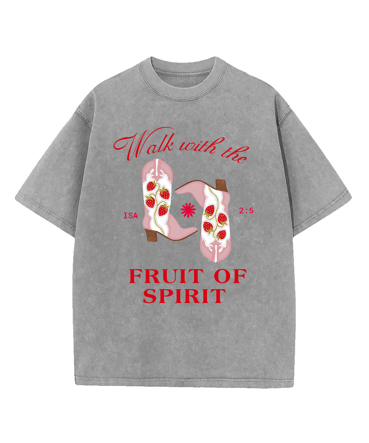 Walk With The Fruit Of Spirit Washed Christian T-shirt Hoodie, Sweatshirt | CiraTrend.com (Image 3)