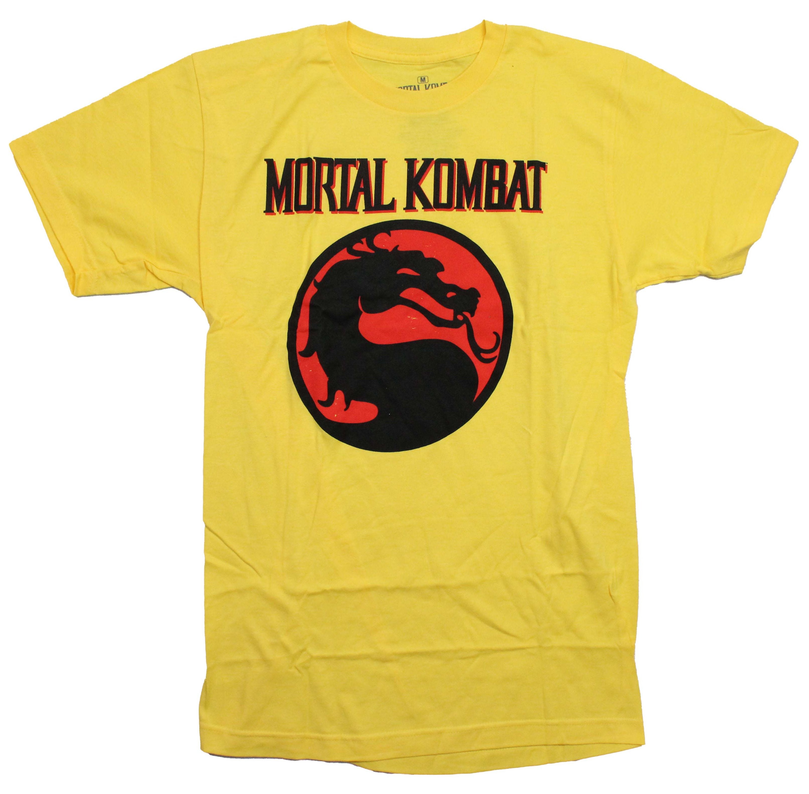 Mortal Kombat Mens T-Shirt - Klassic Logo with Red Backdrop Under Name Hoodie, Sweatshirt | CiraTrend.com