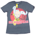 One Punch Man Mens T-Shirt - Saitama Flying Punch Circle Over Logo Hoodie, Sweatshirt | CiraTrend.com