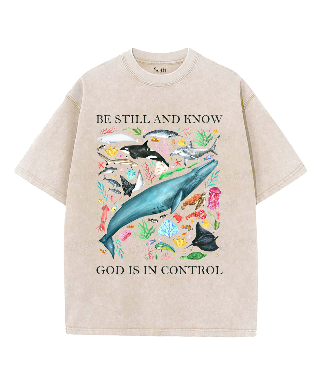 Be Still And Know Unisex Washed Christian T-shirt Style001 Hoodie, Sweatshirt | CiraTrend.com (Image 4)