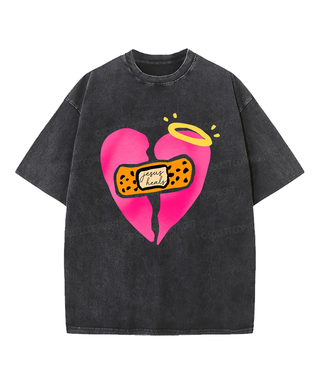 Jesus Heals Washed Christian T-shirt Style003 Hoodie, Sweatshirt | CiraTrend.com (Image 1)