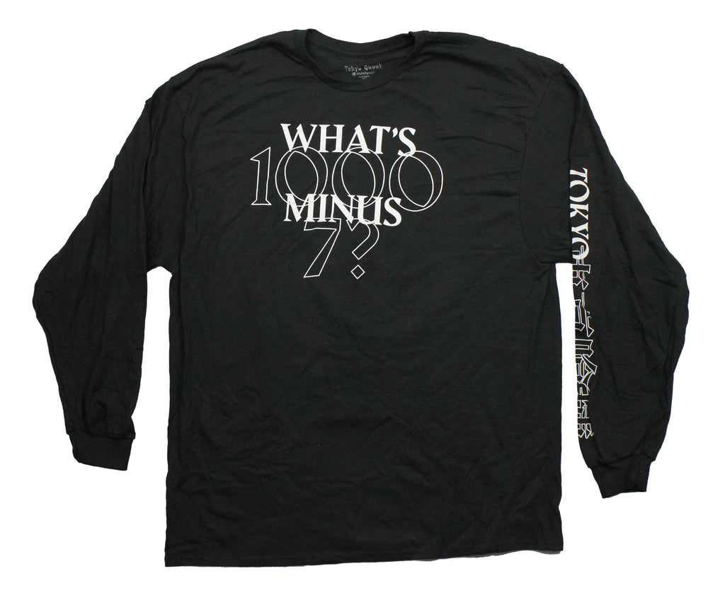 Tokyo Ghoul Long Sleeve What'S 1000 Minus 7 Number Sequence Back T-Shirts, Hoodie, Sweatshirt
