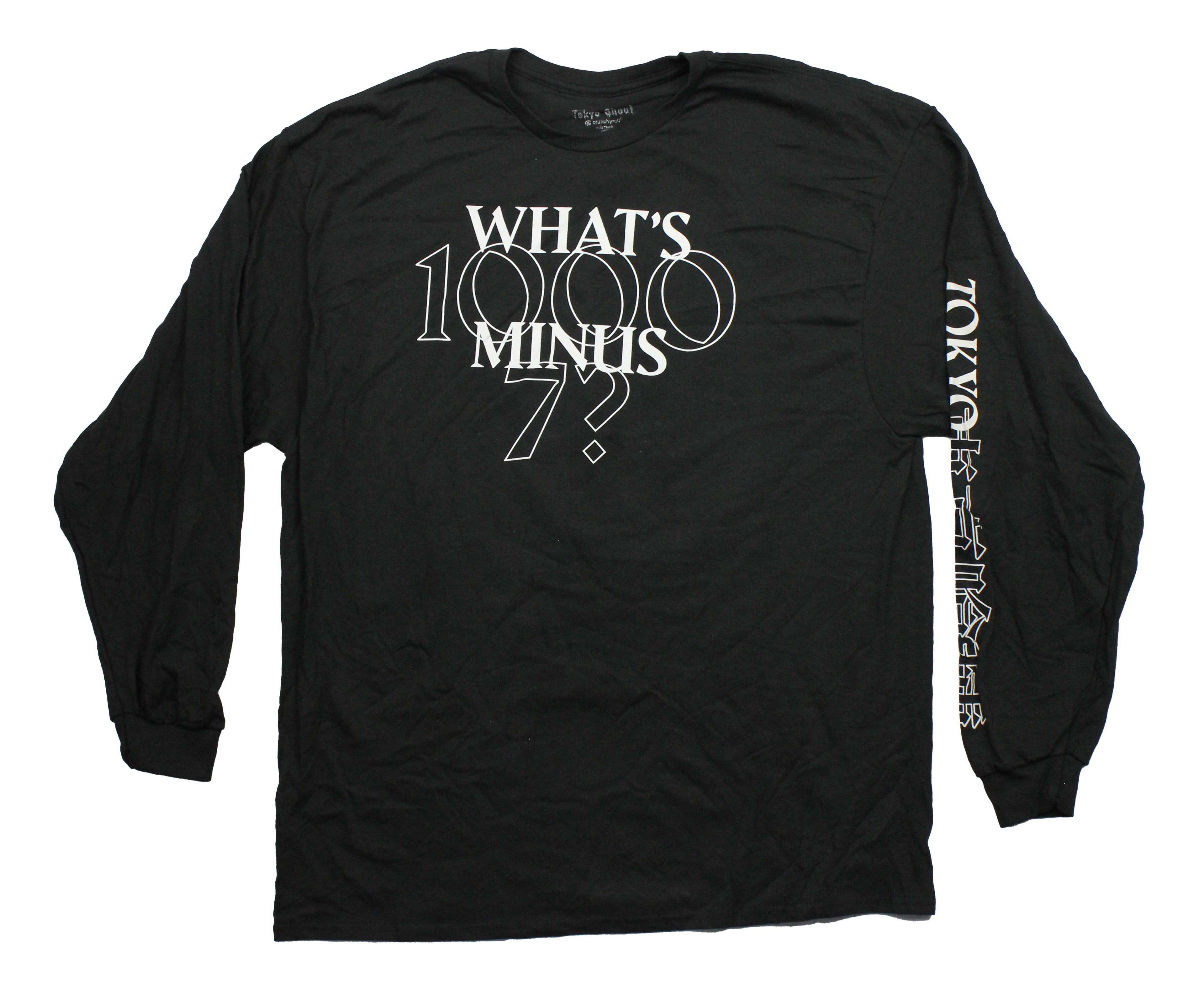 Tokyo Ghoul Long Sleeve What'S 1000 Minus 7 Number Sequence Back T-Shirts, Hoodie, Sweatshirt