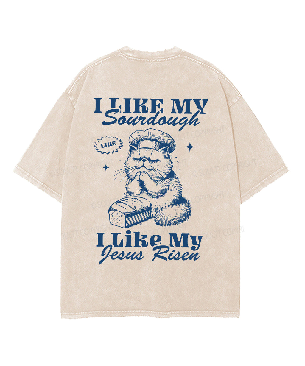 I Like My Jesus Risen Double Sided Unisex Washed Christian T-shirt Hoodie, Sweatshirt | CiraTrend.com (Image 4)