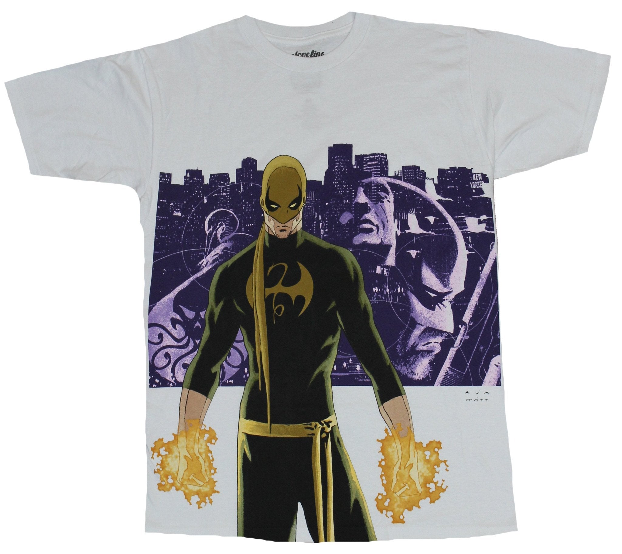Iron Fist Mens T-Shirt -  The immortal One Standing over Purple Panel Image Hoodie, Sweatshirt | CiraTrend.com