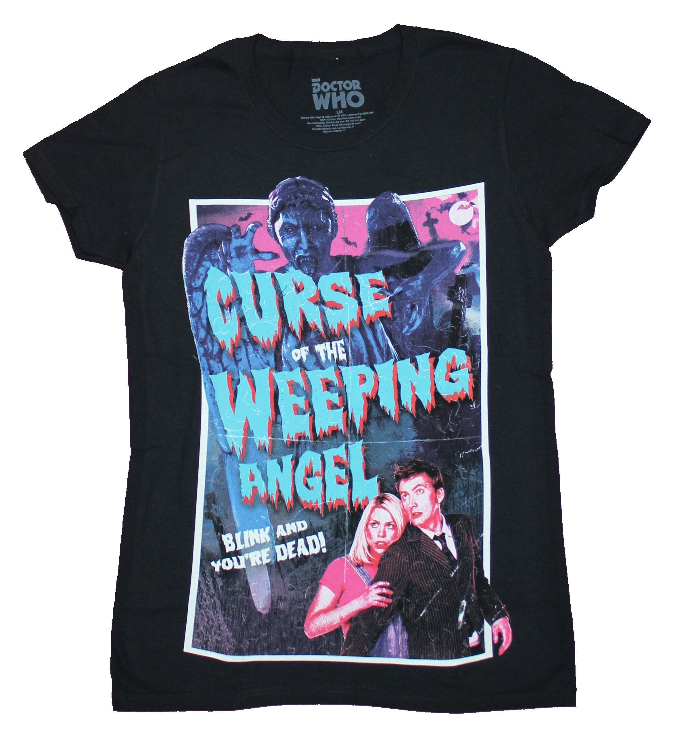 Doctor Who Girls Juniors T-Shirt - Curse of the Weeping Angel Poster Hoodie, Sweatshirt | CiraTrend.com