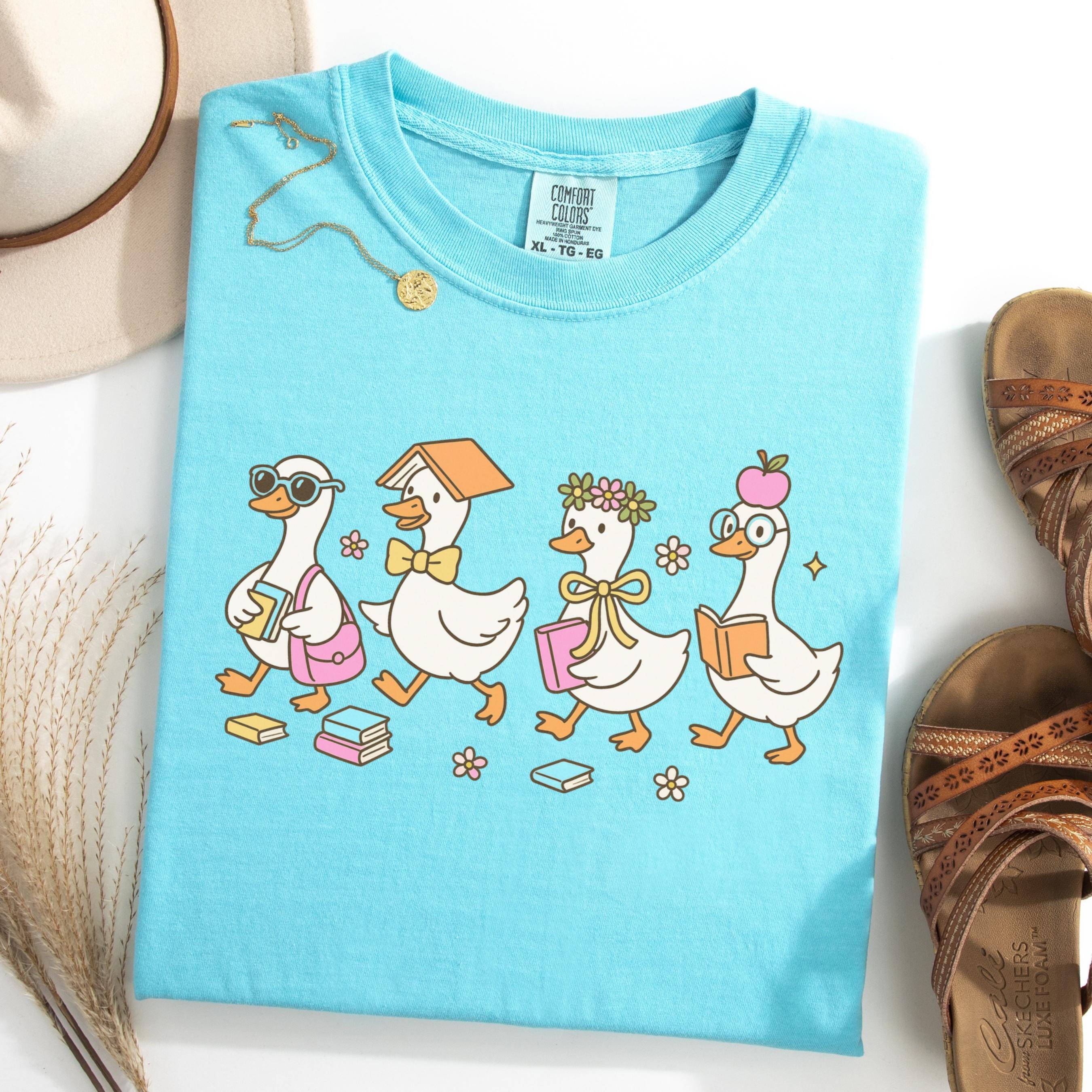 Comfort Colors Teacher Kindergarten Teacher Teacher Goose Preschool Teacher First Grade Back School (4)