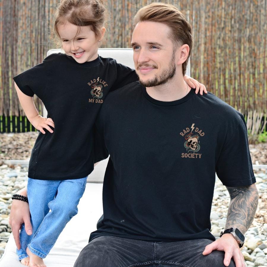 Rad Dad Society Dad Club Dad Life Tee First Fathers Day Dad Papa Husband Daddy (4)