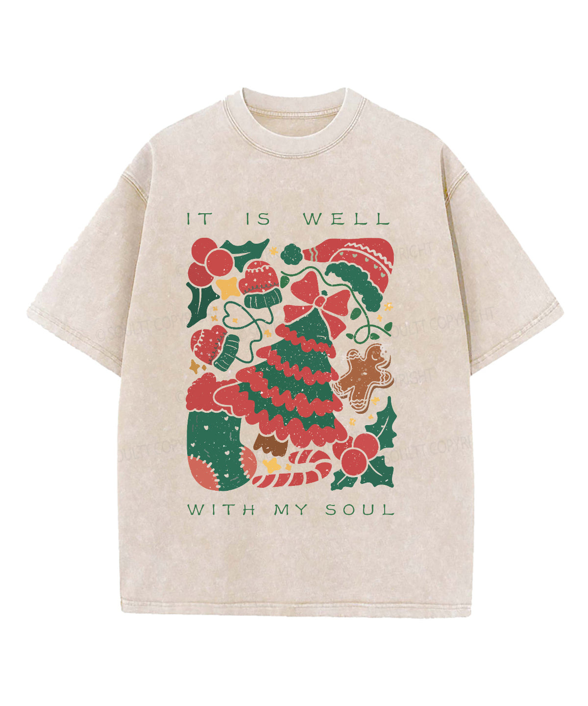 It Is Well With My Soul Washed Christian T-shirt Style021 Hoodie, Sweatshirt | CiraTrend.com (Image 1)