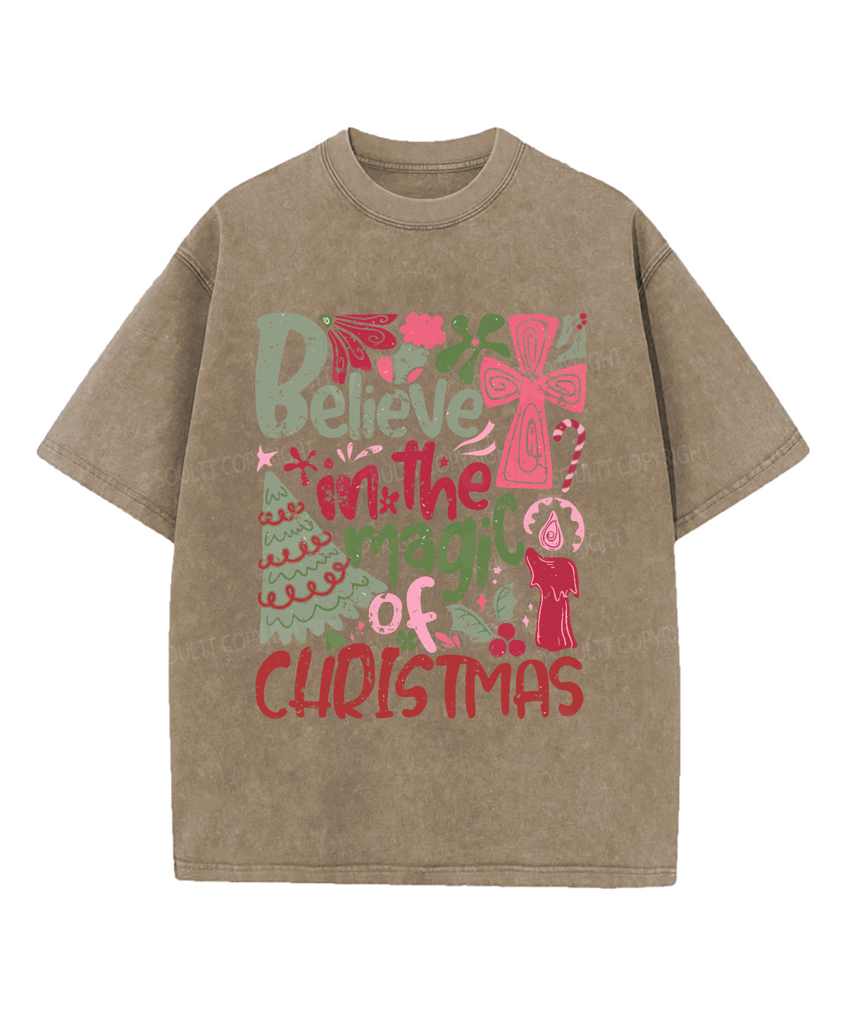 Believe In The Magic Washed Christian T-shirt Hoodie, Sweatshirt | CiraTrend.com (Image 5)